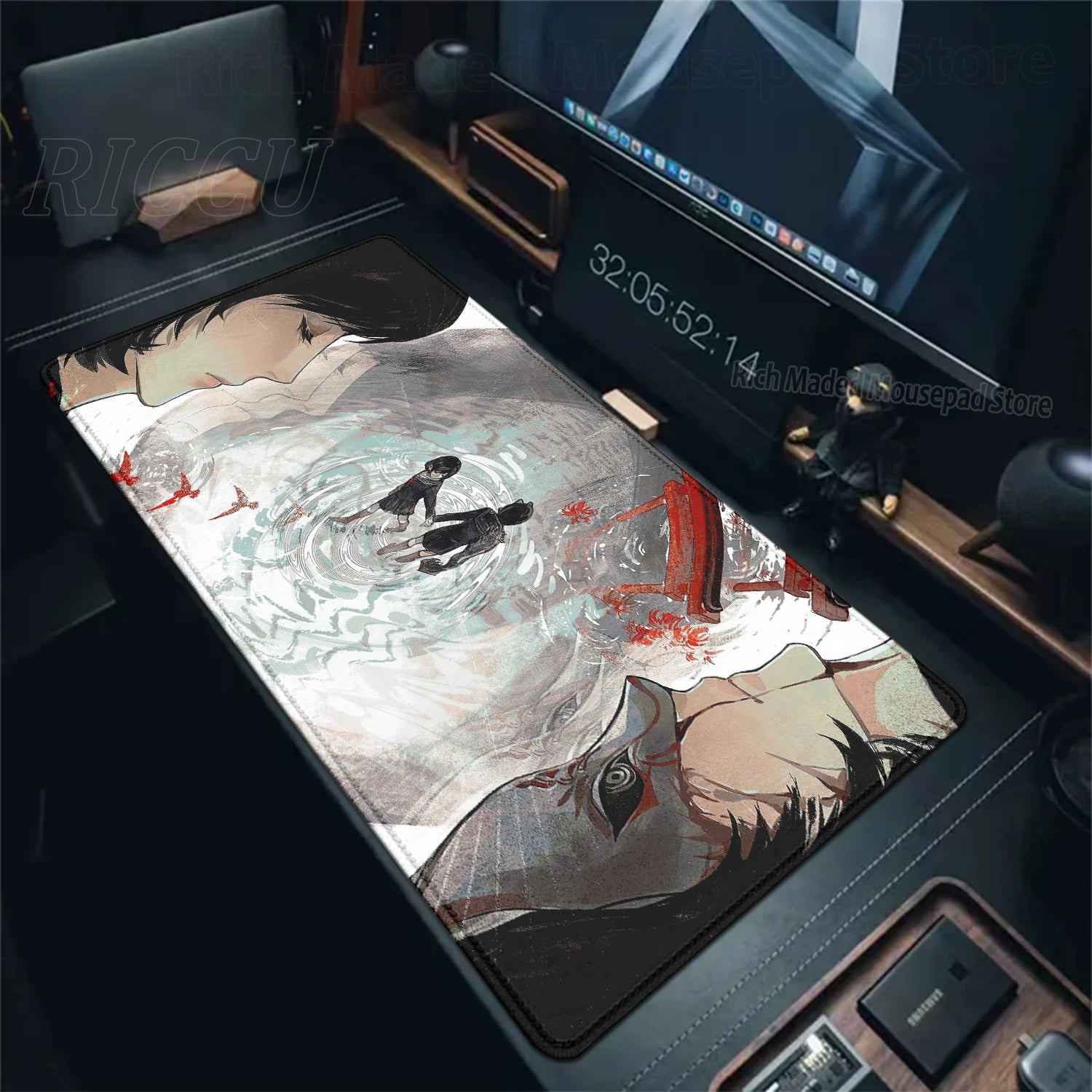 Game S_silent Hill Mouse Pad Large Gaming Extended Mat Gamer PC Mousepad Compute Keyboard Mousemat XXL Carpet Laptop accessories