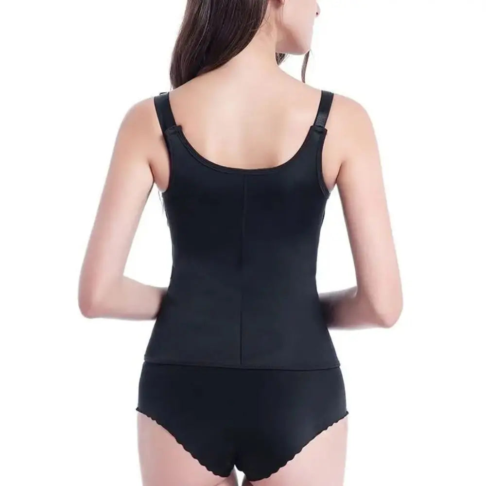 3 Row Buckle Body Shapers Vest Zipper Sleeveless Waist Cinching Corset Beauty Body Abdomen Waist Trainer Shapewear Streetwear