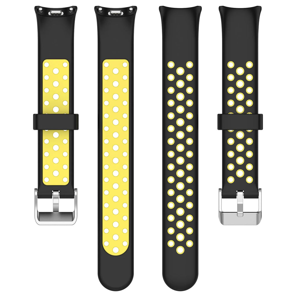 Silicone Watch Strap For Xiaomi Band 9 8 Two-Color Breathable Smart Watchband Replacement Bracelet for Xiaomi Mi Band 8 9 Strap