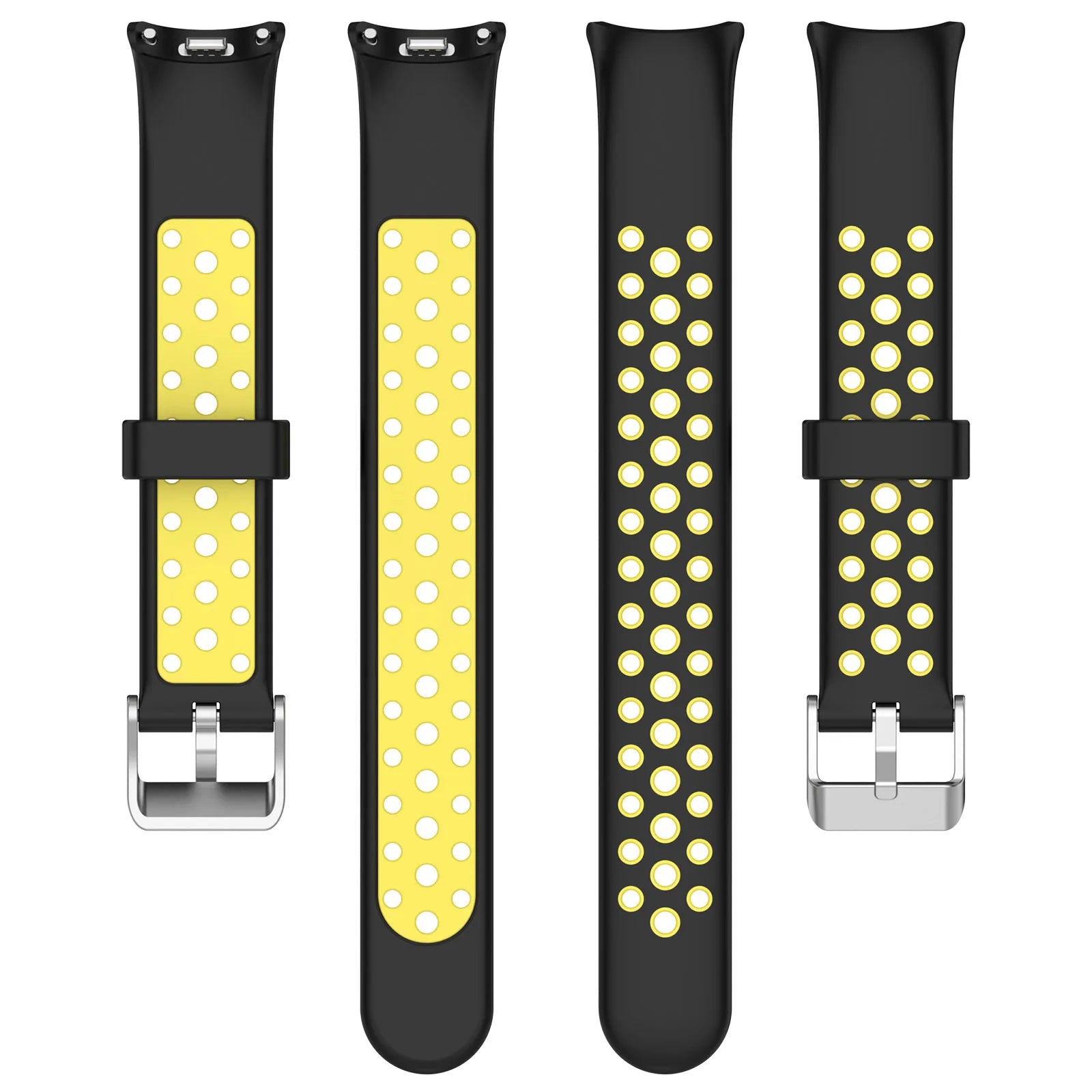 Silicone Watch Strap For Xiaomi Band 9 8 Two-Color Breathable Smart Watchband Replacement Bracelet for Xiaomi Mi Band 8 9 Strap