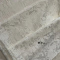 Jacquard Fabric Blackwhite Linear Plant Texture Embroidery Outerwear Suit Clothing Designer Cloth Diy Sewing Polyester Material