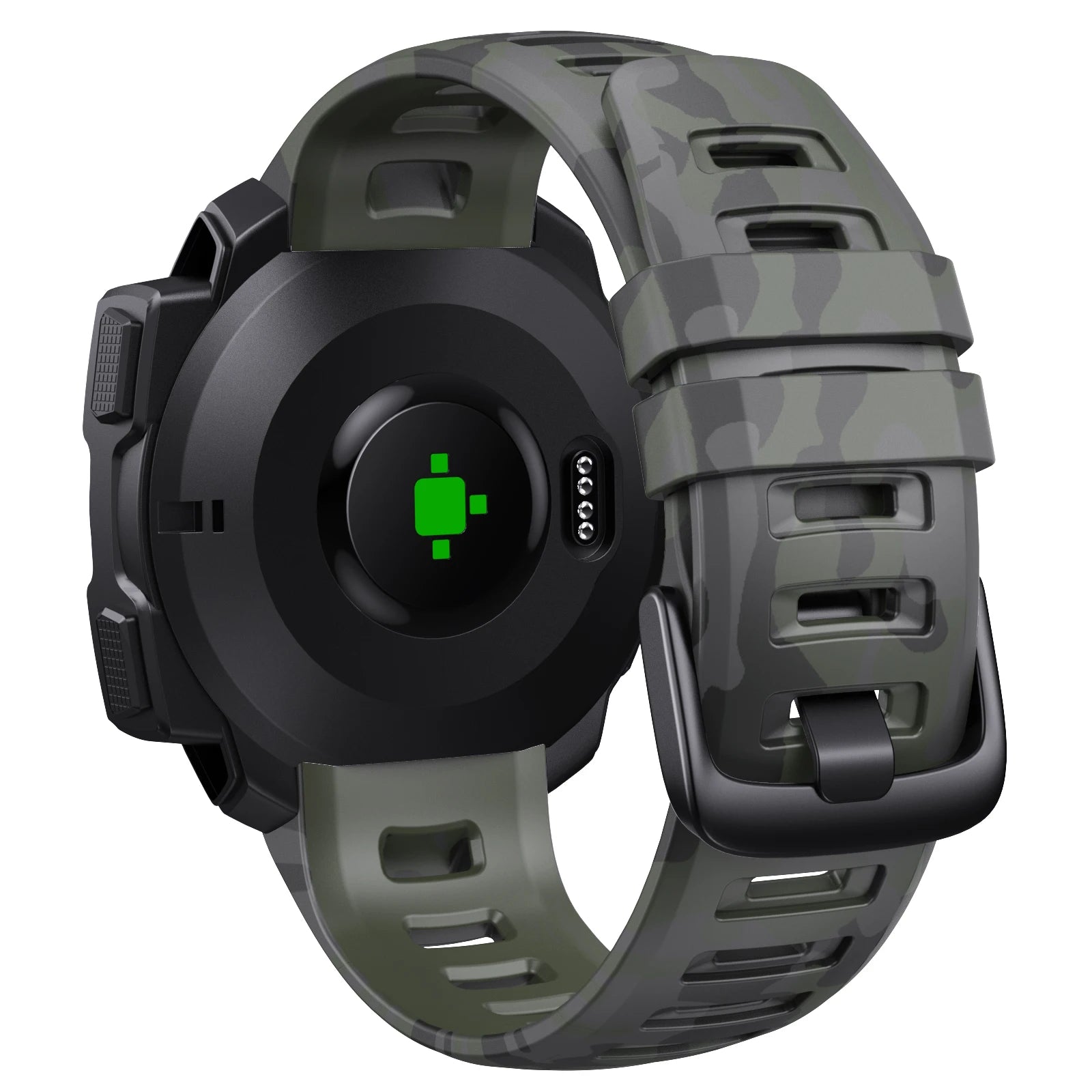 Silicone Watchband for Garmin Instinct Series - Instinct, Instinct 2, & Instinct 2 Solar - Esports Style Replacement Strap.