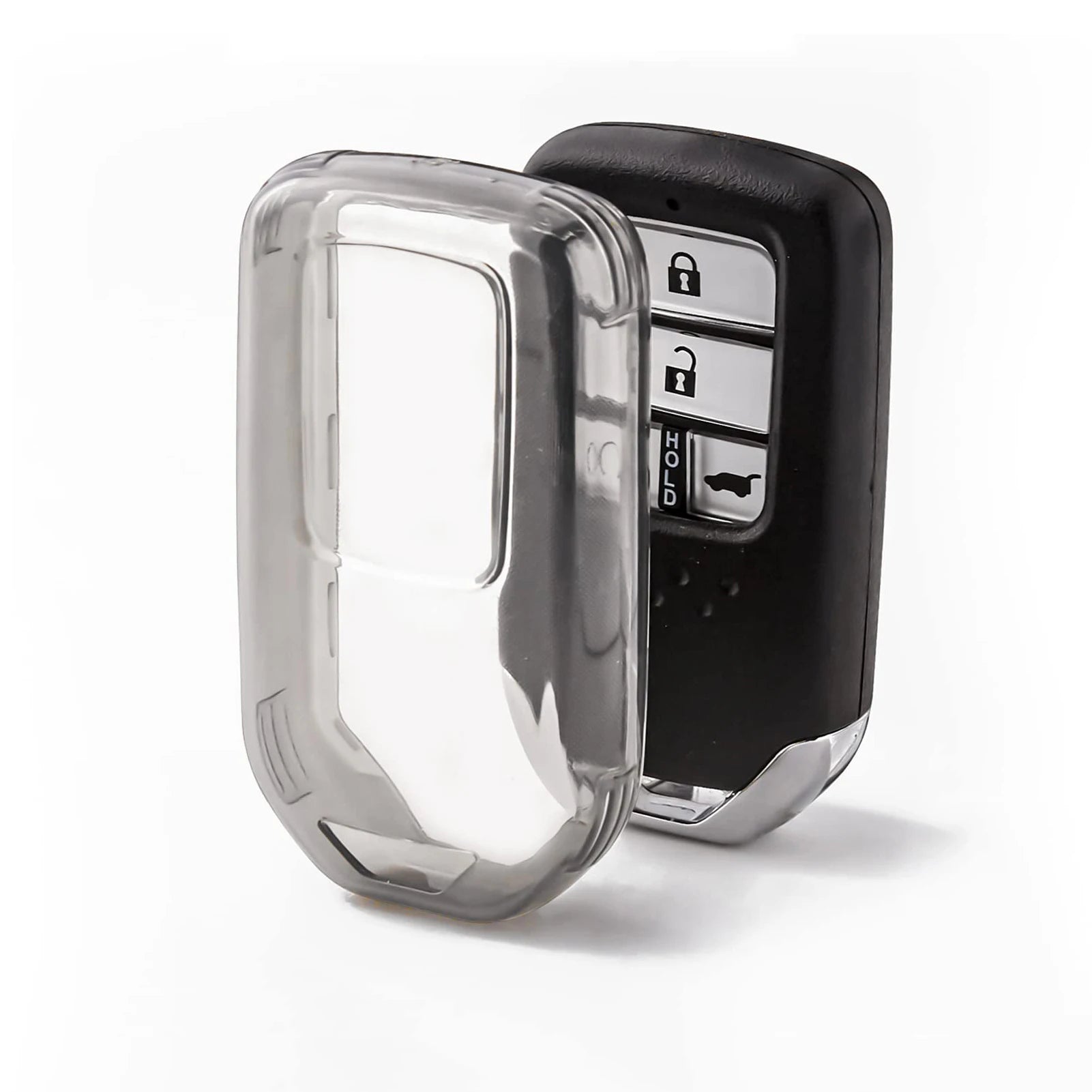 Transparent Key Protector for Honda Vezel City Civic Jazz BRV BR-V HRV Pilot Odyssey TPU Car Smart Remote Key Fob Case Cover