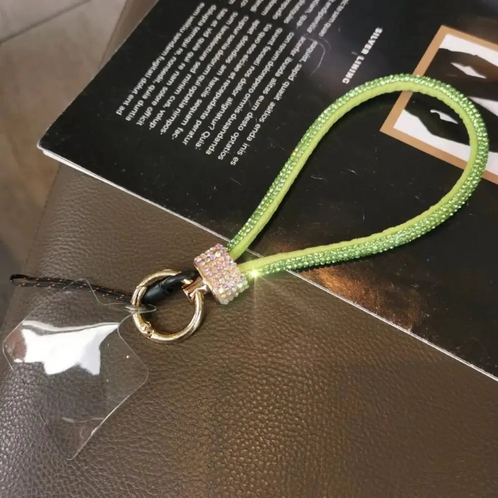 Mobile Phone Charm Lanyard Luxury Rhinestone Wrist Key Chain High-end Diamond-encrusted Bracelet Reinforced Cellphone Cord Strap