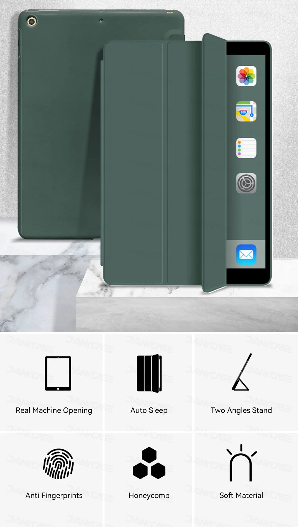 For ipad 10th generation case For iPad Air 6 M2 2024 11in 13in M4 Pro 11 12.9 Air 4 5 10.9 iPad 10.2 7 8 9th 9.7 mini 6 7 Cover