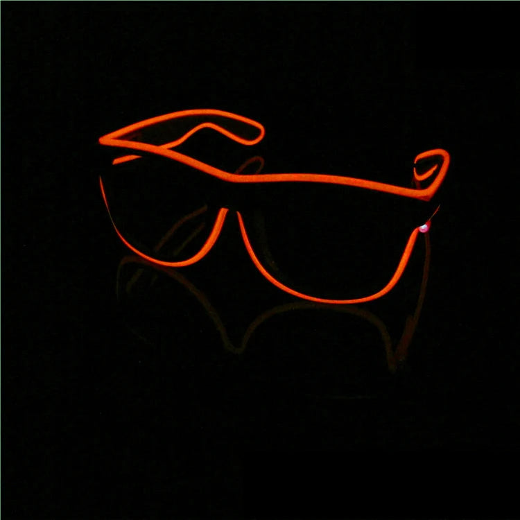 Led Glasses Neon Party Flashing Glasses Novelty Gift EL Wire Glowing Gafas Luminous Bril  Glow Sunglasses Bright Light Supplies