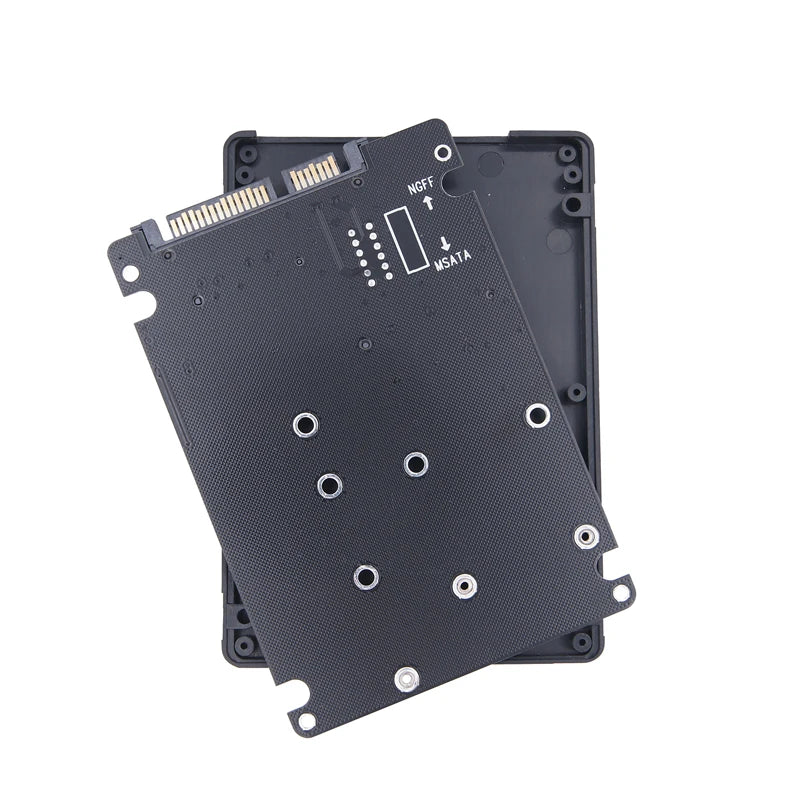 M.2 NGFF SSD MSATA Protocol To Serial Port External Built-In Hard Disk Box Msata To Sata 3 3.0 Dual Disk Switching With Switch