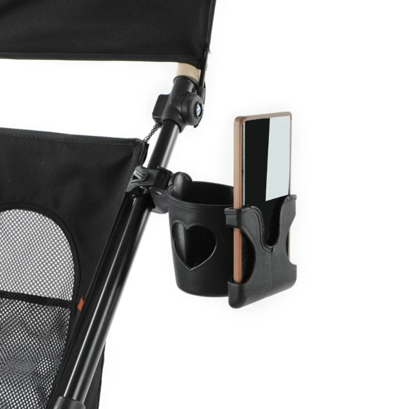 Portable Cup Holder with Smartphone Bracket Baby Stroller Cup Stand for Prams