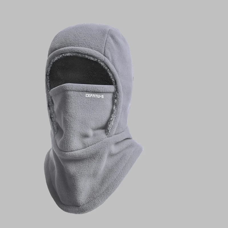 Winter Ski Face Mask Hat Outdoor Cold Protection Face Shield Mountain Climbing Cycling Hat with Fleece for Warmth