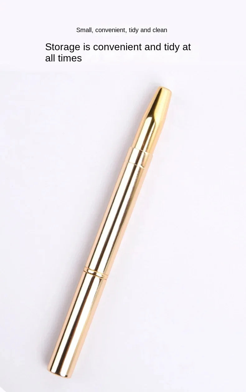 Retractable Lip Makeup Brush Lipstick Lip Gloss Brush Telescopic Dual Use Lip Eyeshadow Brush Beauty Tools With Protect Cap