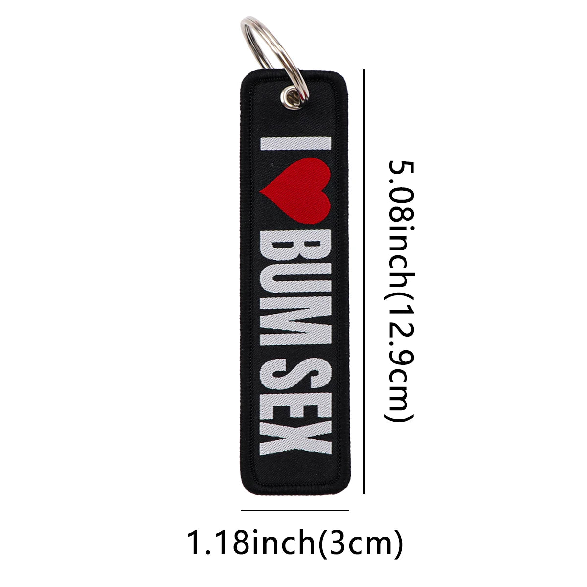 Music Is My Drug Embroidery Keyring Quotations Key Tag For Cars Backpack Keychain Black Fashion Accessories Gifts for Friends