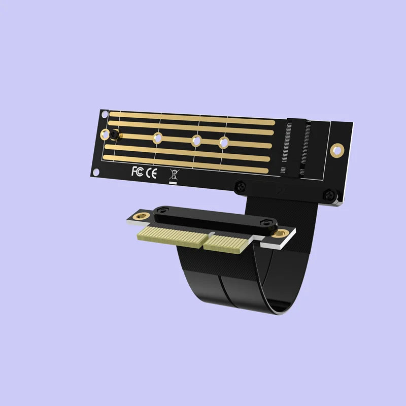 M2 TO PCIE Riser PCIe x4  PCI-E3.0 4x To M.2 NVMe M Key 2280 Riser Card Gen3.0 Cable M2 Key-M PCI-Express Extension cord