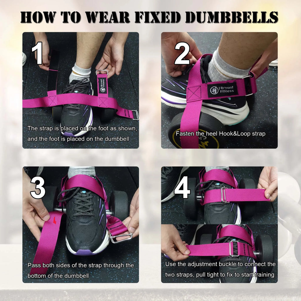 Dumbbell Foot Strap Ankle Weights Tibialis Trainer Knee Raises Hamstring Lift Calves Shins Workout Fitness Equipment
