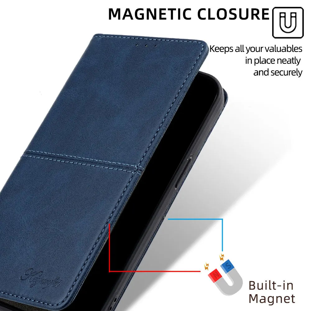 Luxury Magnetic Leather Flip Mobile Phone Case for Motorola Edge 50S 50 Pro 50 Fusion Edge 5G 2024 Protect Cover Coque