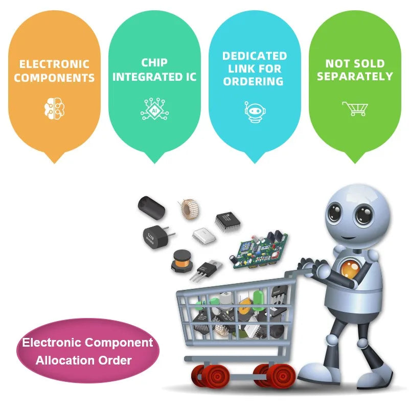 Electronic Components with Single Transistor IC Chips, Resistors, Capacitors, Integrated Circuits, One-Stop Quick Quotation