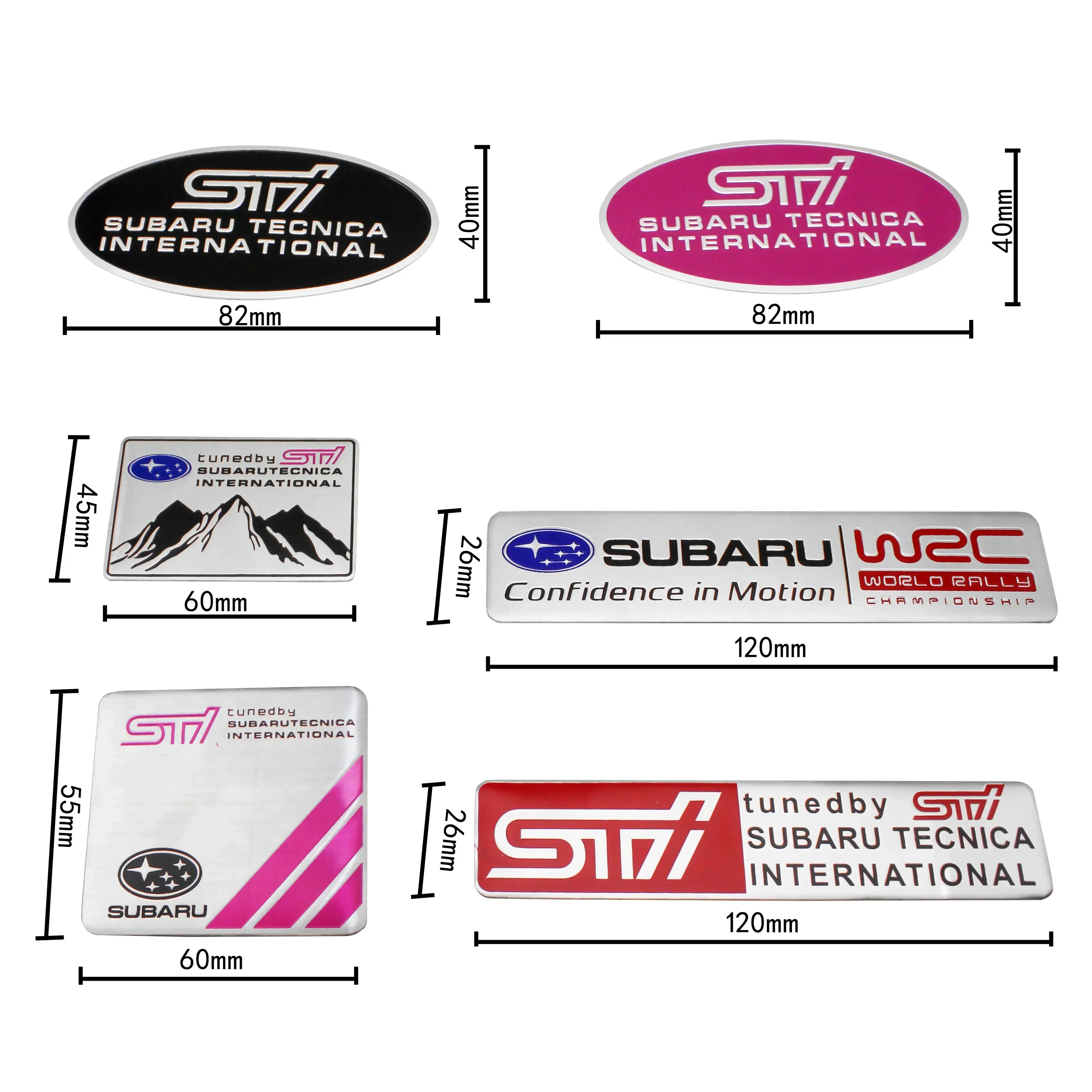 1pc Car Styling Side Fender  Rear Trunk Sticker Decals for Subaru STI  Outback Impreza Legacy WRX XV Forester Ascent Accessories