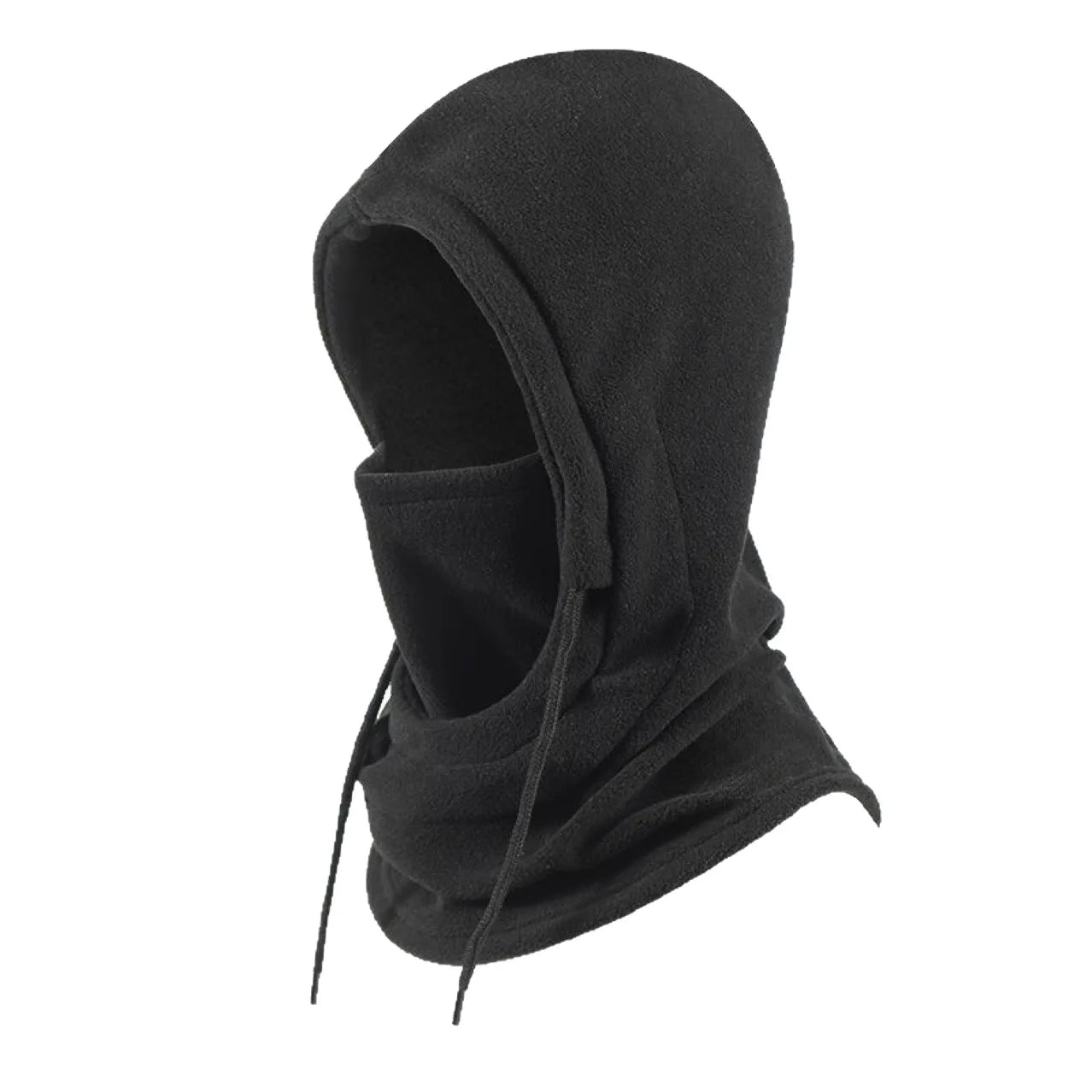 Unisex Winter Balaclava Knit Hooded Windproof Cycling Face Mask with Drawstring Motorcycle Riding Headgear Warm Knitted Caps