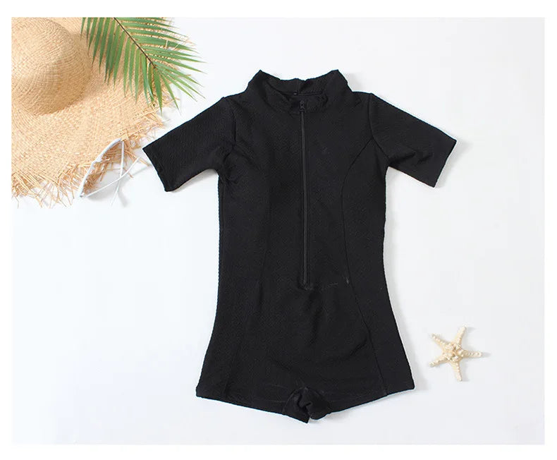 Vacation Surfing Conservative Sun Protection One-piece Swimsuit Women Covering The Belly To Show Off Weight Internet Celebrity
