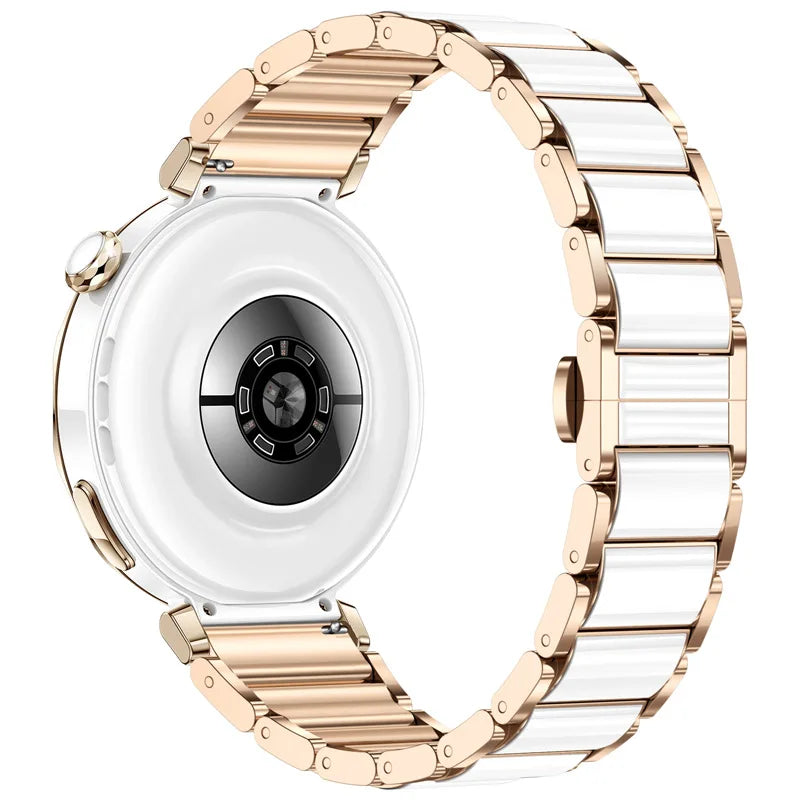 18mm Ceramics Bracelet Strap For Huawei Watch GT5Pro 42mm/GT 5 4 41mm Band For Garmin Forerunner Venu 2S 3S/265S 255S Active S