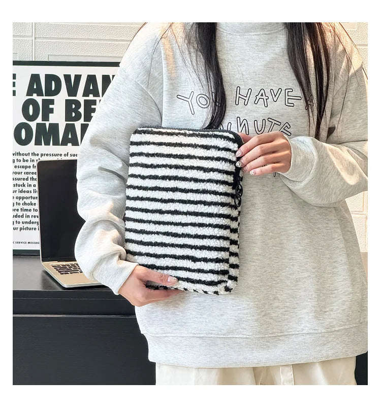 Plush Liner Bag Tablet Laptop Case For Ipad Pro11 Air6 4 510.9 Macbook Air13.3 Pro14 Xiaomi Huawei Samsung15.6 Laptop Sleeve