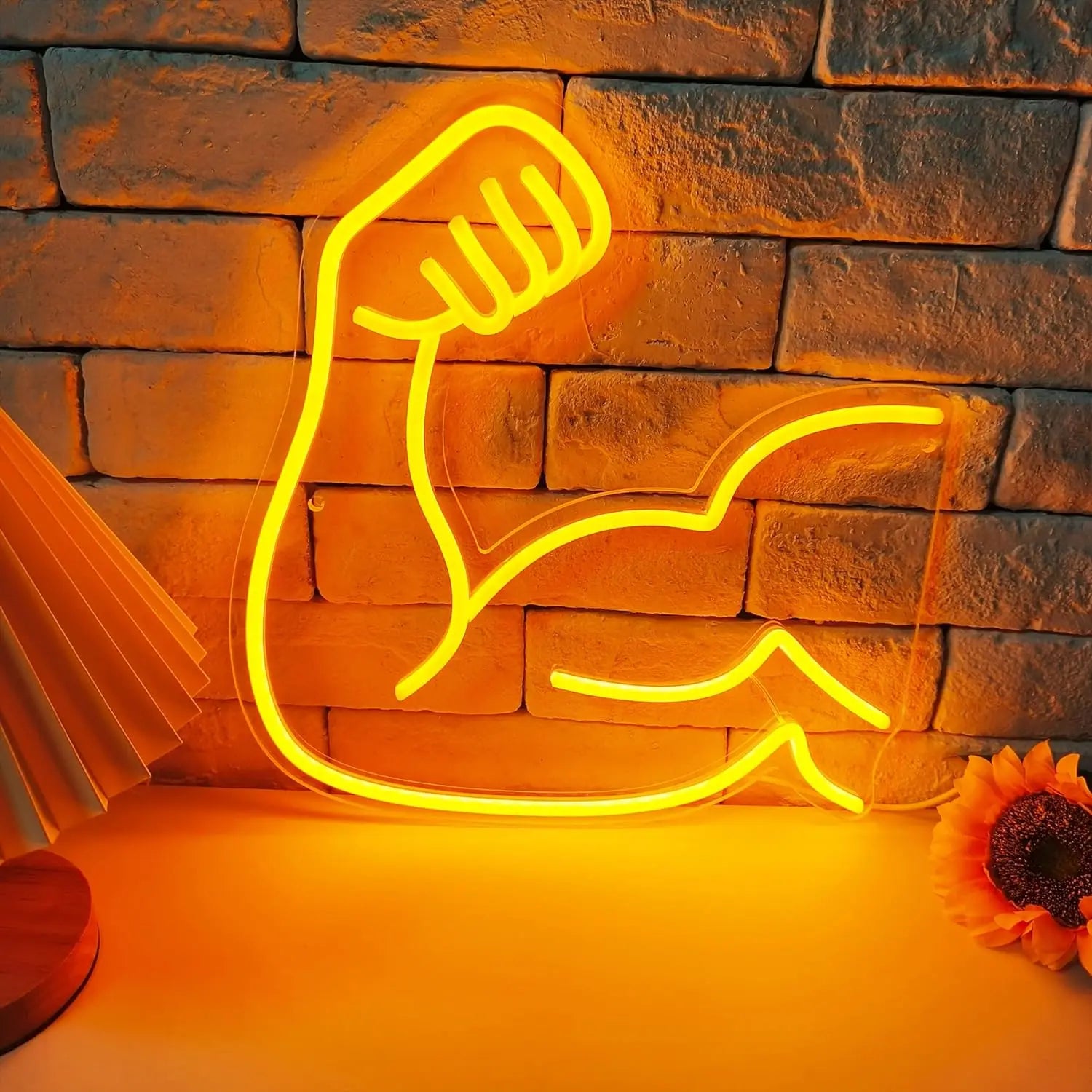 USB Dimmable Neon Sign No Pain No Gain Gym Light for Home Gym Man Cave Bar Decor Motivational LED Wall Art Fitness Gifts