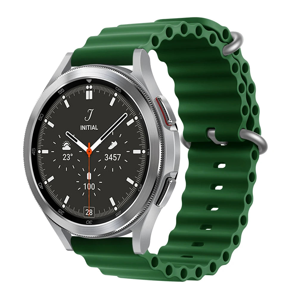 18mm 20mm 22mm Ocean Strap For Xiaomi Watch S3 S2 Mi Watch 2 Pro Sport Silicone Band For Garmin Venu 3S 2S Huawei GT4 41mm 46mm