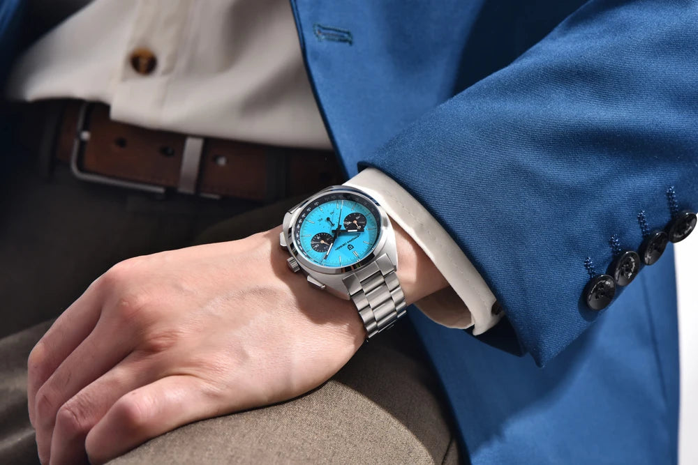 PAGANI DESIGN Mens Watches 2026 Top Luxury Quartz Watch For Men Multifunction Chronograph Wristwatch AR Sapphire Mirror Luminous