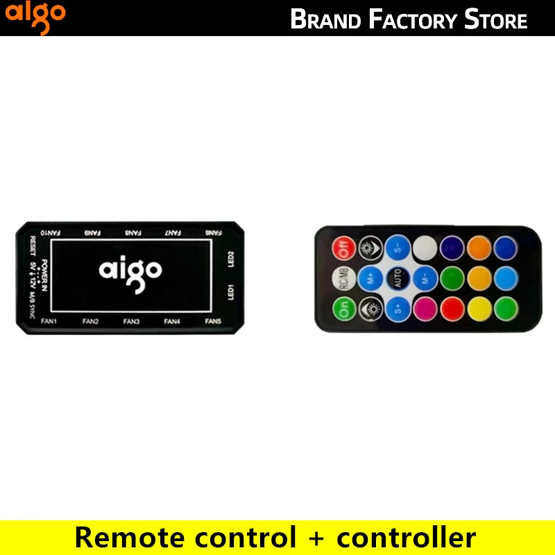 Aigo AR12 white 120mm RGB FAN ventilador PC gamer Computer Case kit Fan Cooling Cooler 12cm Adjust Speed 12V ARGB Fans ventoinha
