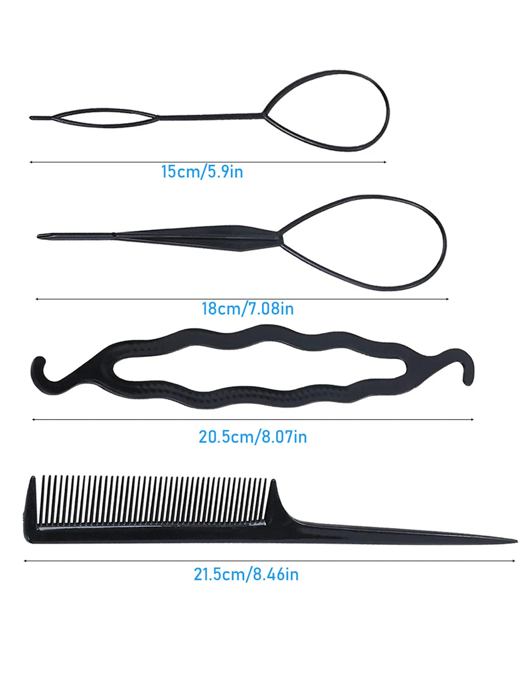 4 Pcs Hair Braiding Tool, DIY Hair Styling Tool, Braid Tool Loop for Hair Braid Styling