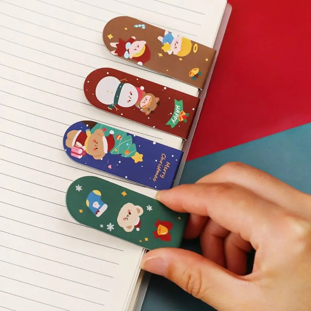 Office Supplies Gifts For Teacher Student Stationery Reading Marker Magnetic Bookmarks Christmas Bookmarks Book Page Folder