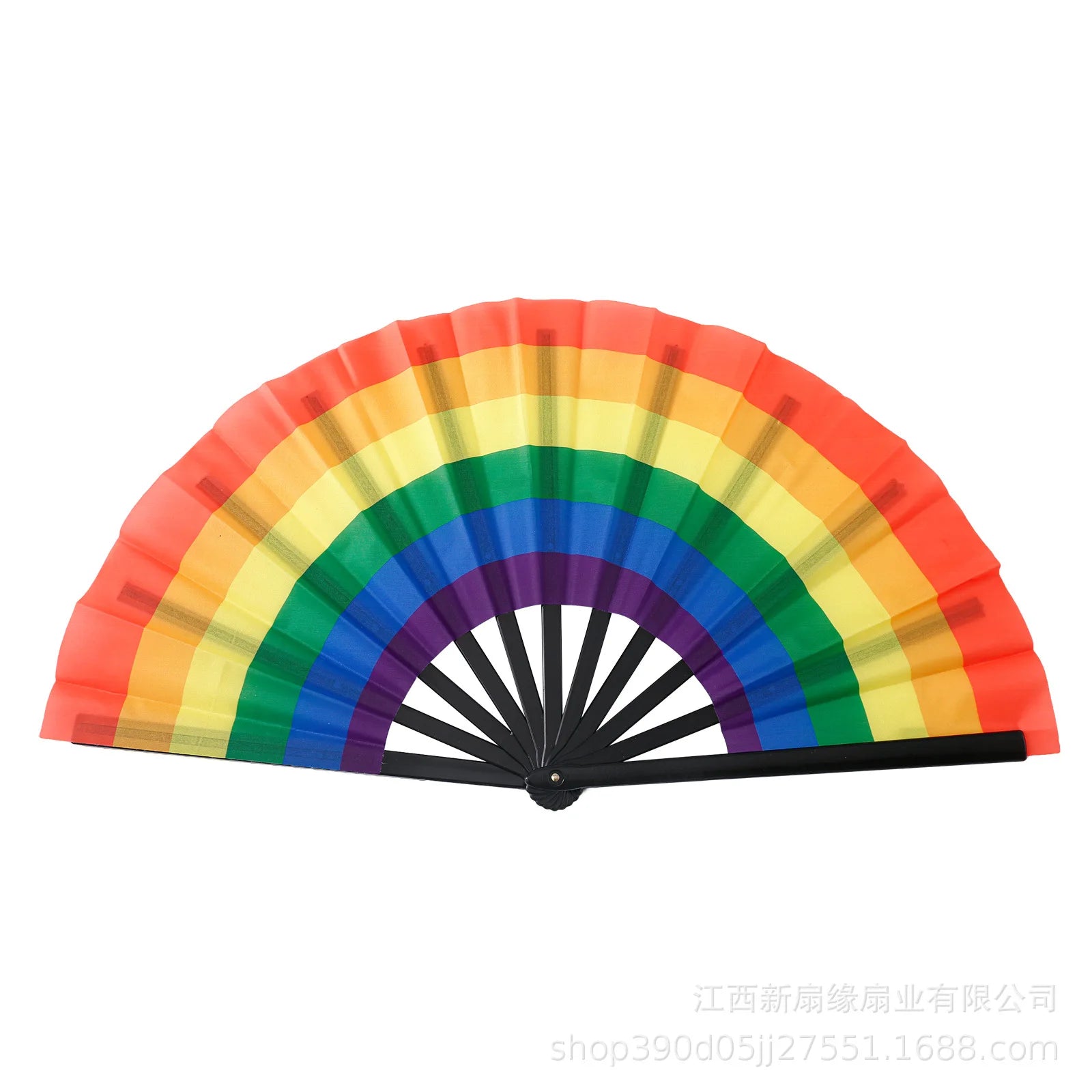Rainbows Folding Fan Colourful Fan LGBTs Gay Pride Party Summer Cooling Fan Music Festival Women Men Props Lightweight
