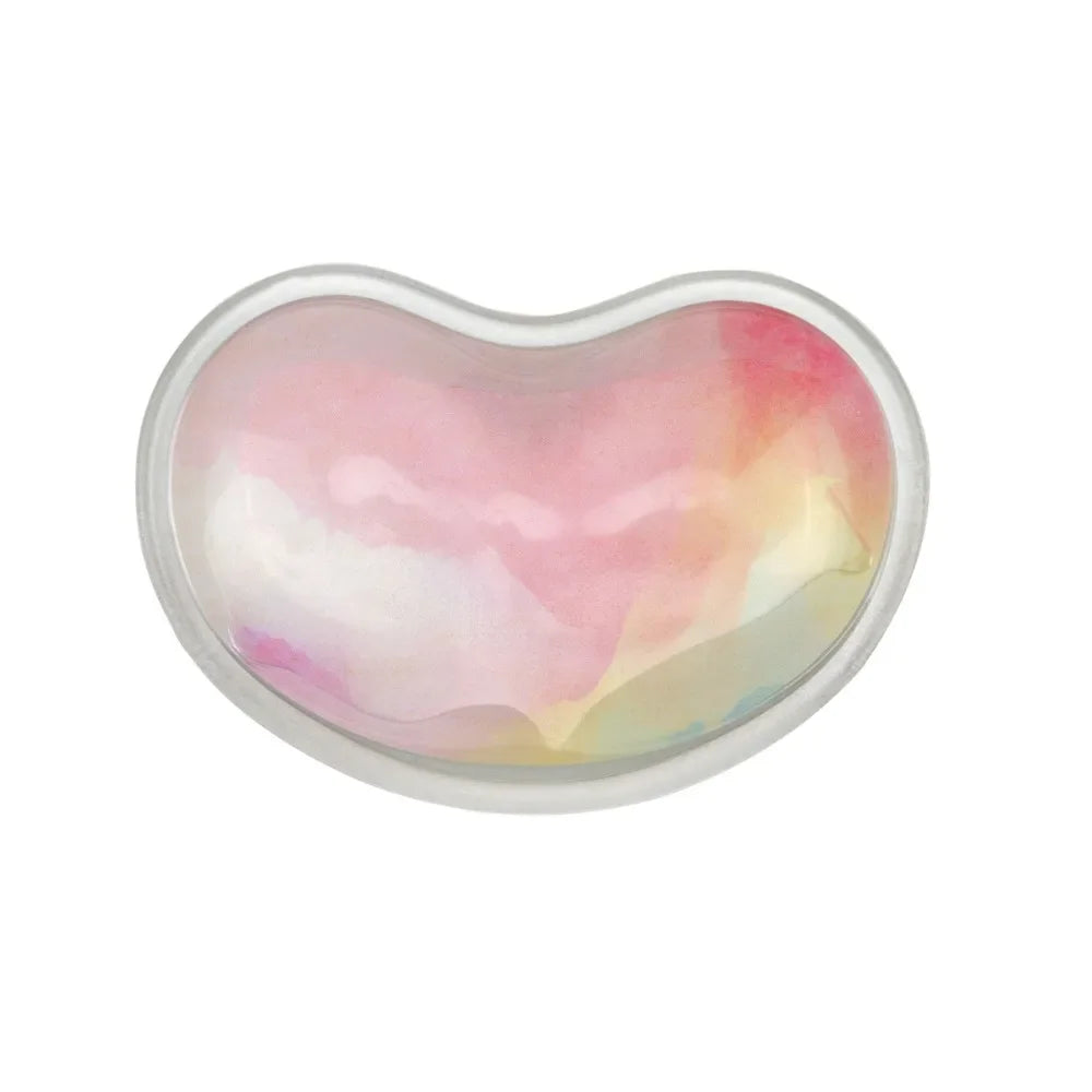 1PC Silicone Wavy Comfort Gel Computer Mouse Hand Wrist Rests Support Cushion Pad Fashion Heart-shaped Wrist Pad Hand Pillow
