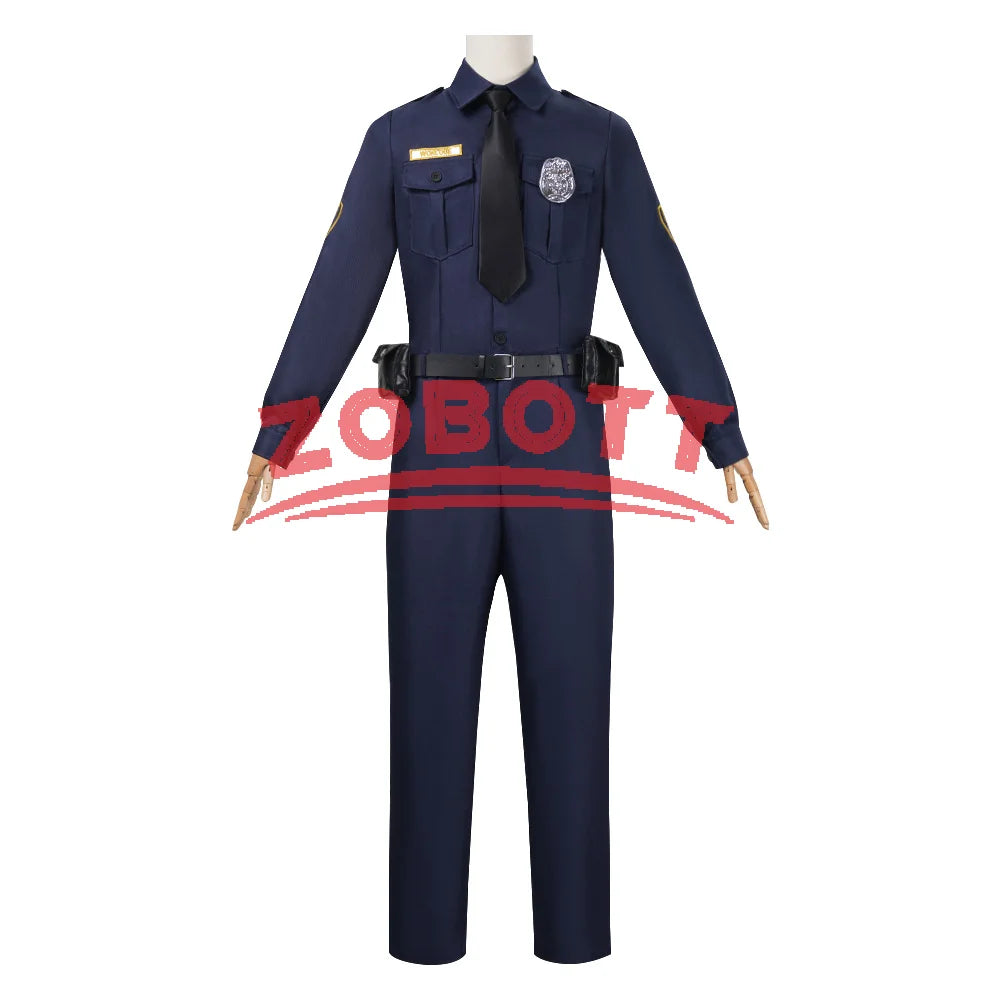 Nick Folk Cosplay Outfits Nick Wilde Clothes Nick Police Uniform Adult Christmas Halloween Carnival Role Play Uniform for Men
