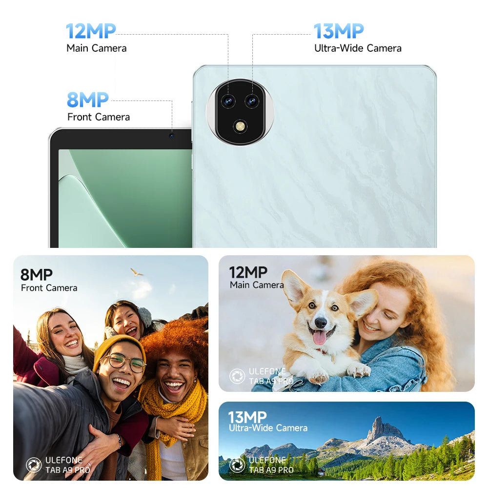 Ulefone Tab A9 Pro Tablet MTK G91 8.68" Up to 8GB RAM (4+4) 128GB ROM 12MP+13MP Android 15 4G Tablet