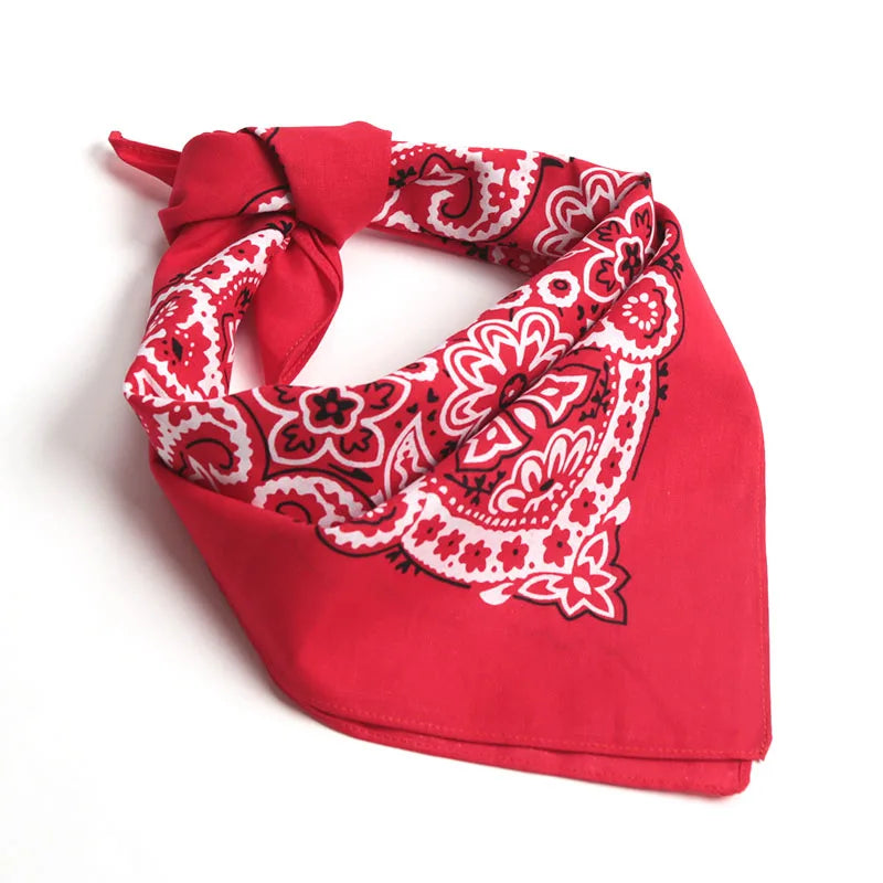 Hip Hop Kerchief Bohemian Print Bandana Paisley Pattern Headbands Outdoor Unisex Headband Wrist Wraps Face Mask Handkerchief