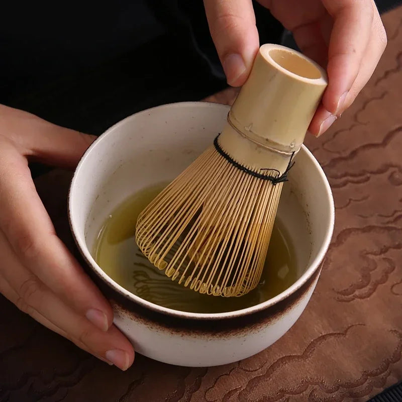 4pcs 6Pcs Handmade Home Easy Clean Matcha Tea Set Tool Stand Kit Bowl Whisk Scoop Gift Ceremony Traditional Japanese Accessories