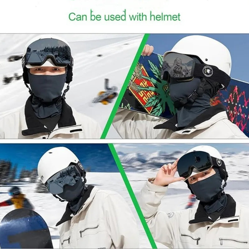 Ski Mask for Men Full Face Mask Balaclava Black Ski Masks Covering Neck Gaiter Mask Hiking Cycling Airsoft Cap Bike Head Cover