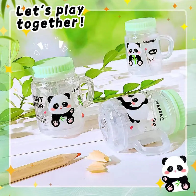 Office back to school supplies kawaii Stationery for school cute panda pencil sharpener school supplies stationery school useful