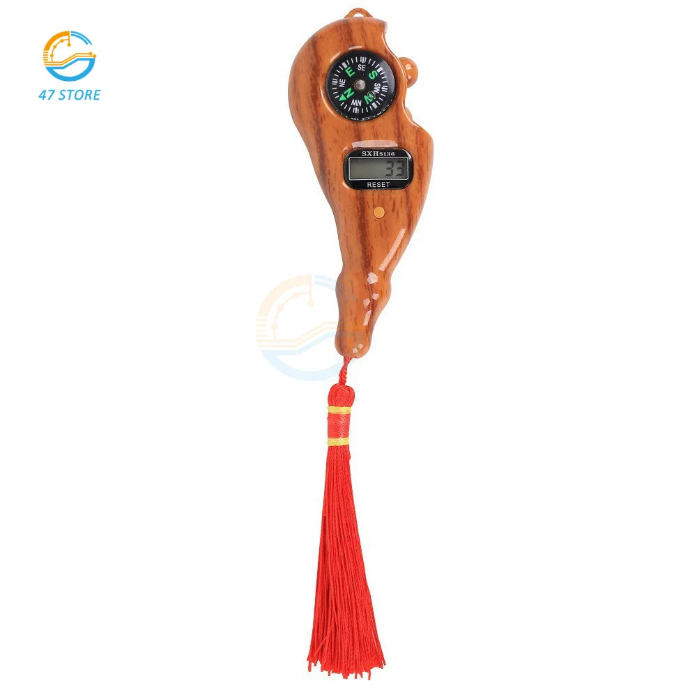 Electronic Digital Electronic Tally Counter with Compass Tassel Finger Game Toy Manual Reset Decompress Relax Tool LCD Register