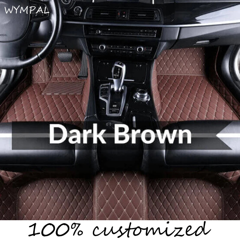 Car Mats Floor For Hyundai Kona Electric OS 2018 2019 2020 2021 2022 Anti Dirt Protective Carpets Leather Mats Car Accessoriess