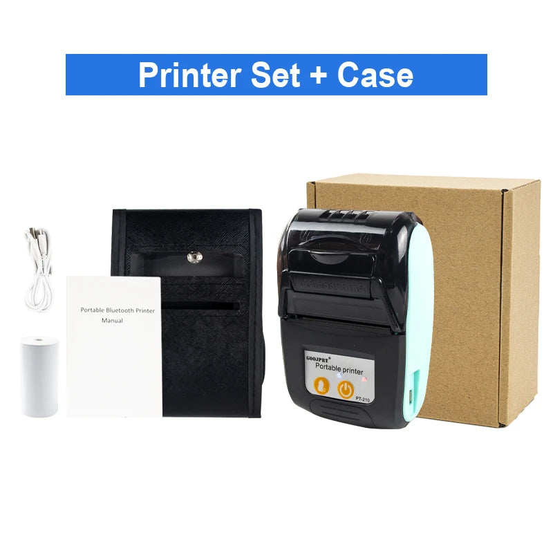 Mini Portable Thermal Printer Bluetooth For Phone Portable Printer Machine For Small Business 58mm Wireless Receipt Impresora