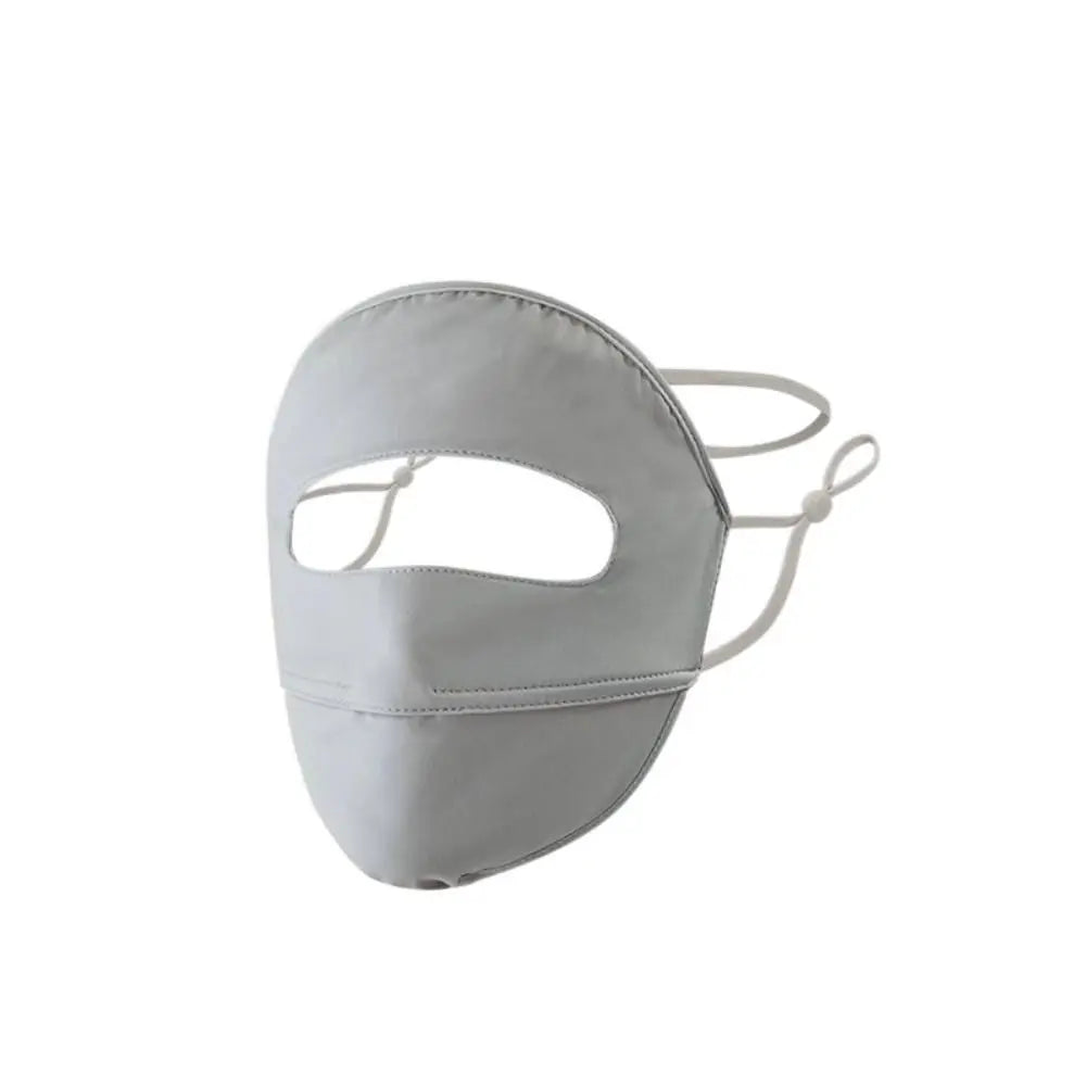 Summer Full Cover Face Mask Sunscreen Mask Ice Silk Uv Protection Breathable Face Shield Sunshade Cycling