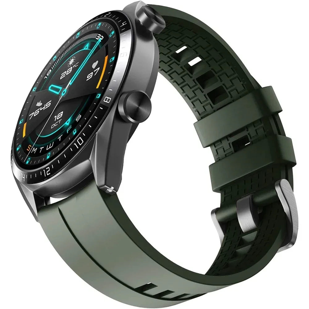 Silicone Breathable Band For Fossil gen 6 44mm Gen6 5 5e/Gen 5 LTE 45mm Strap Bracelet Replacement 20mm 22mm Sports Accessorie
