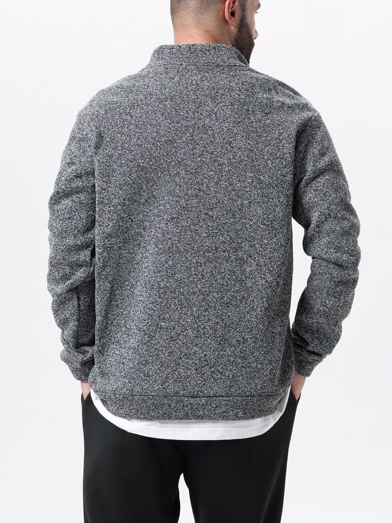 Men's Quarter Zip Up Sweaters Slim Fit Lightweight Mock Neck Pullover Casual Sweaters Half Turtleneck Knitted Outdoor Streetwear