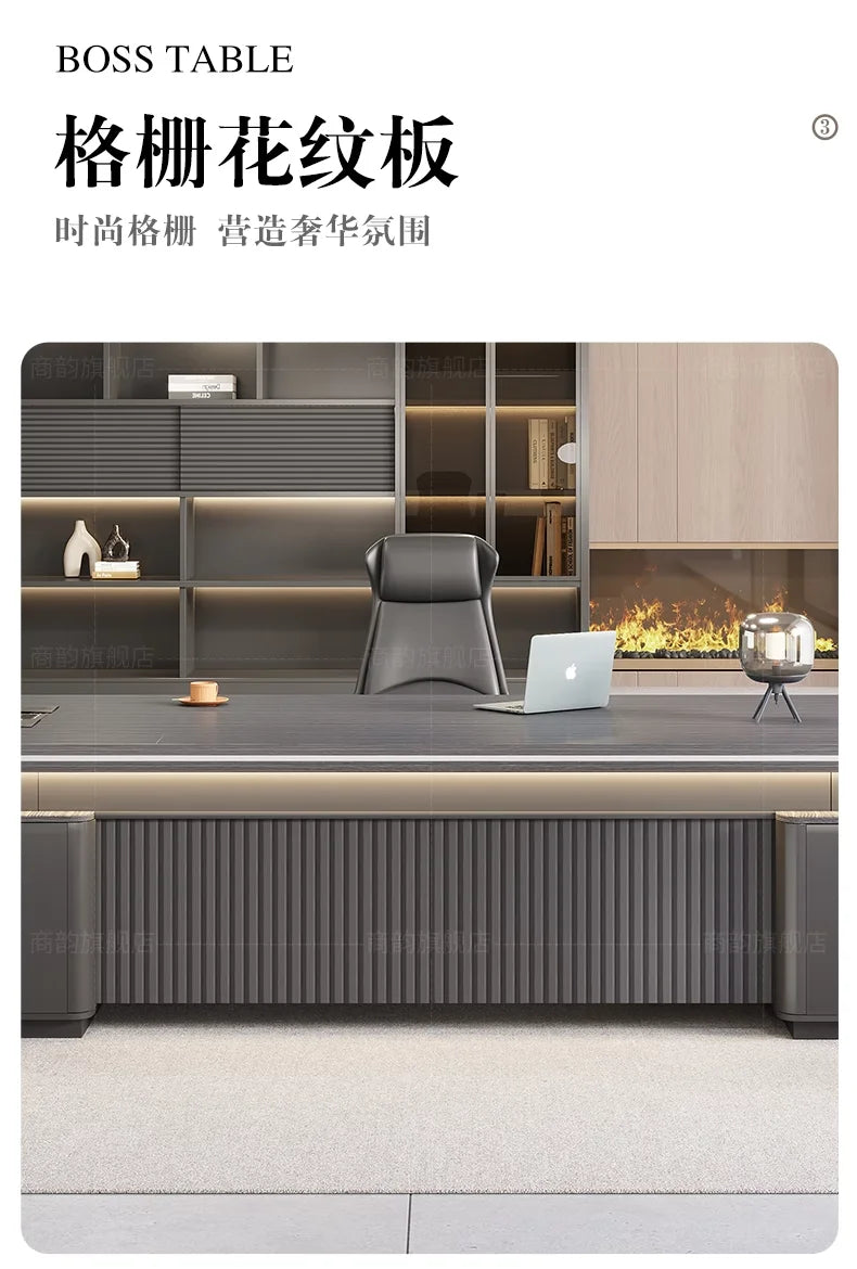 Designer Modern Computer Desk Luxury Office Table Organizer Ideal Gaming Space Office Enhancement Muebles Oficina Decoration