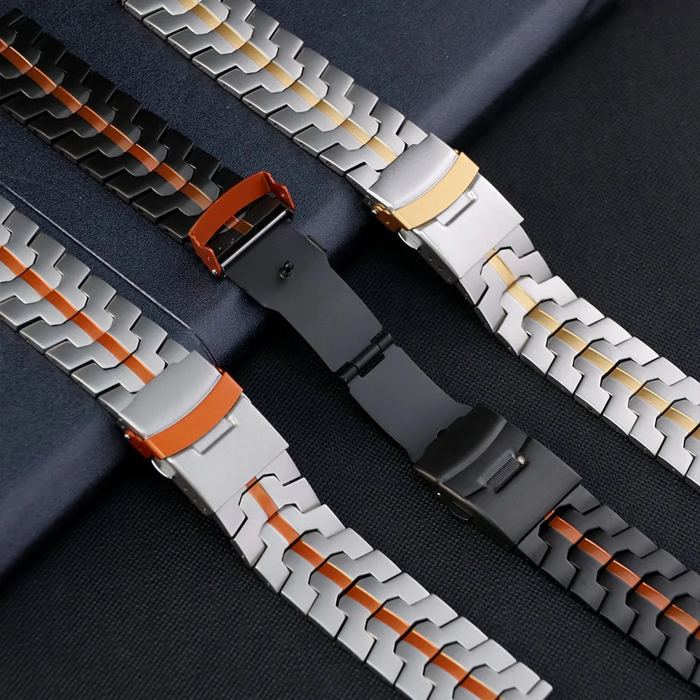 22mm Metal Bracelet For Huawei Watch GT5/5 Pro GT4 GT3 GT2 46mm Stianless Steel Strap Correa For Huawei Watch 4/3 Pro Wrist Band