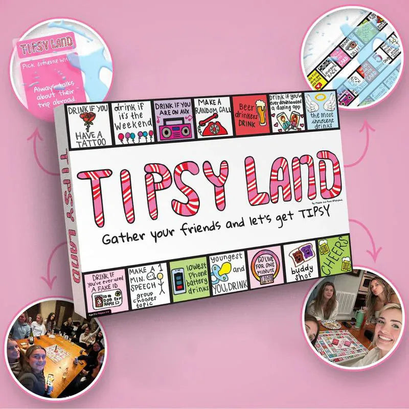 Party Gift of Tipsy Land Party Board Games Fun Drinking Games for Friends