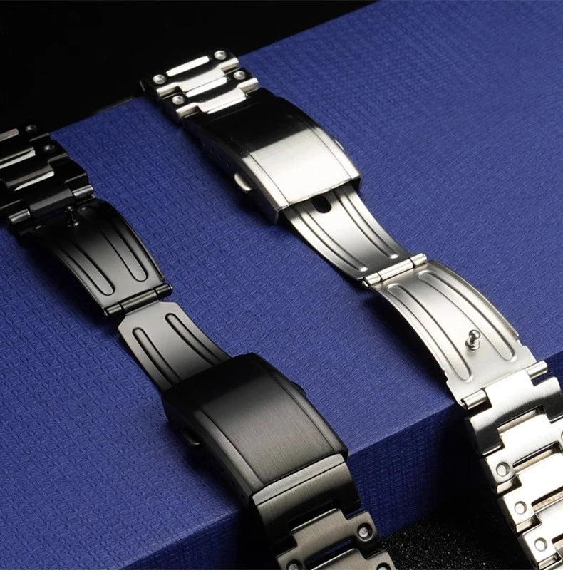 For Casio SHOCK Heart Rate Square DW-H5600 DW H5600 Stainless Steel Case Men's Stainless Steel Watch Strap Bezel Watchband Shell