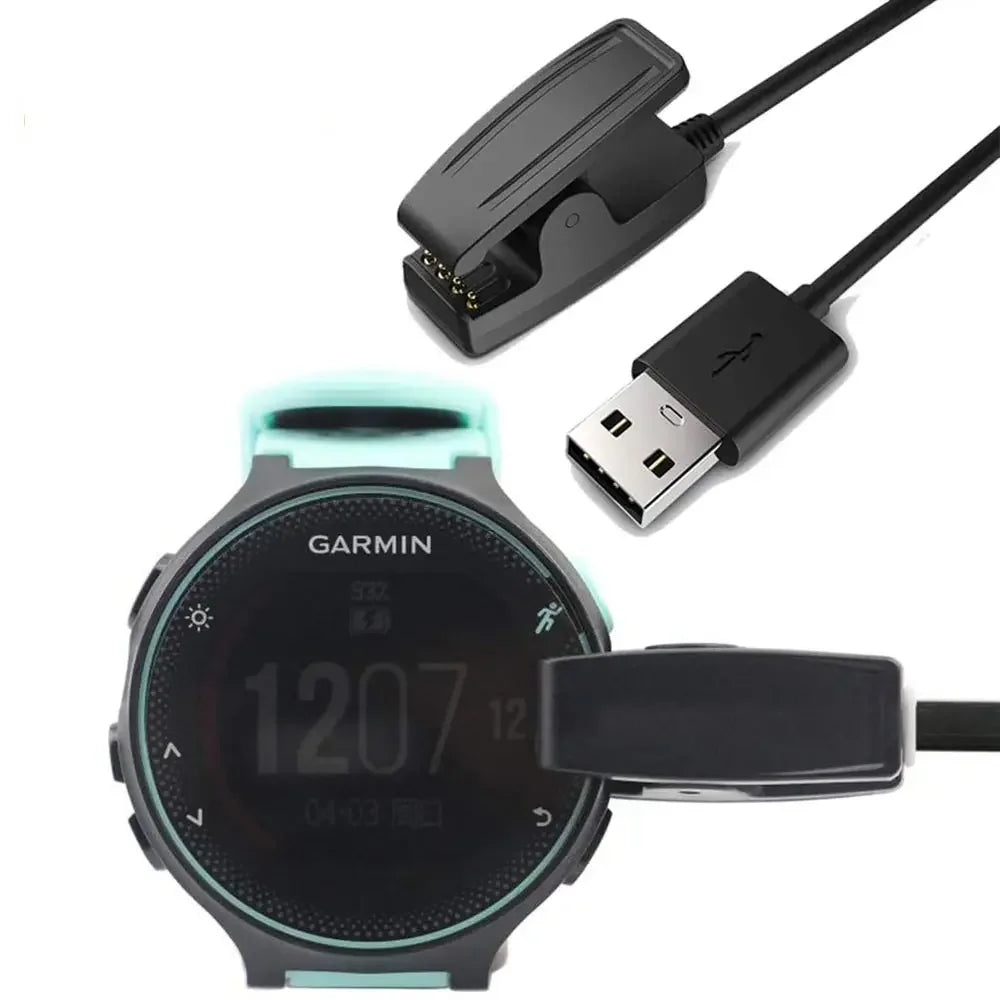 Charger for Garmin Forerunner Lily 2 35 230 235 630 645 Music 735XT, Approach G10 S20, Vivomove HR - USB Charging Cable