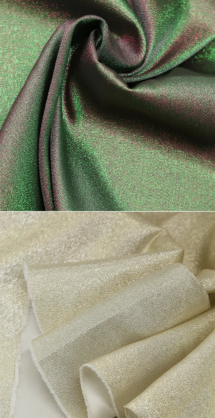 Mermaid Gradient Phantom Fabric Glitter By The Meter for Upholstery Skirts DIY Sewing Fashion Designer Cloth Breathable Textured